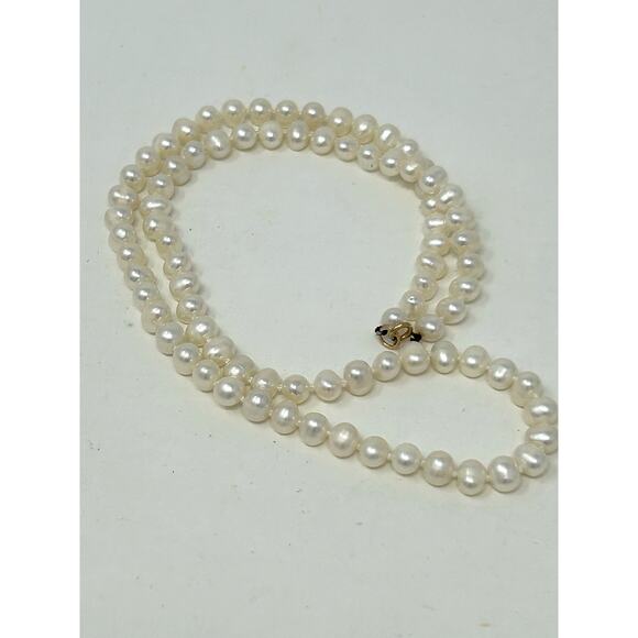 Potato Pearl Necklace with 14KT Clasp - Picture 8 of 11
